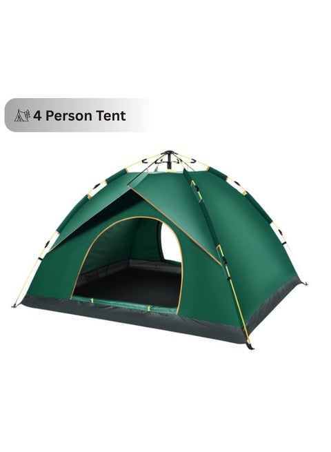 خيمة تخييم فورية قابلة للنفخ 200x200x135 سم – خيمة سهلة التركيب لـ 4 أشخاص مع حماية من الأشعة فوق البنفسجية، مقاومة للماء، خيمة سفر خفيفة الوزن للتخييم، المشي في الطبيعة والمهرجانات